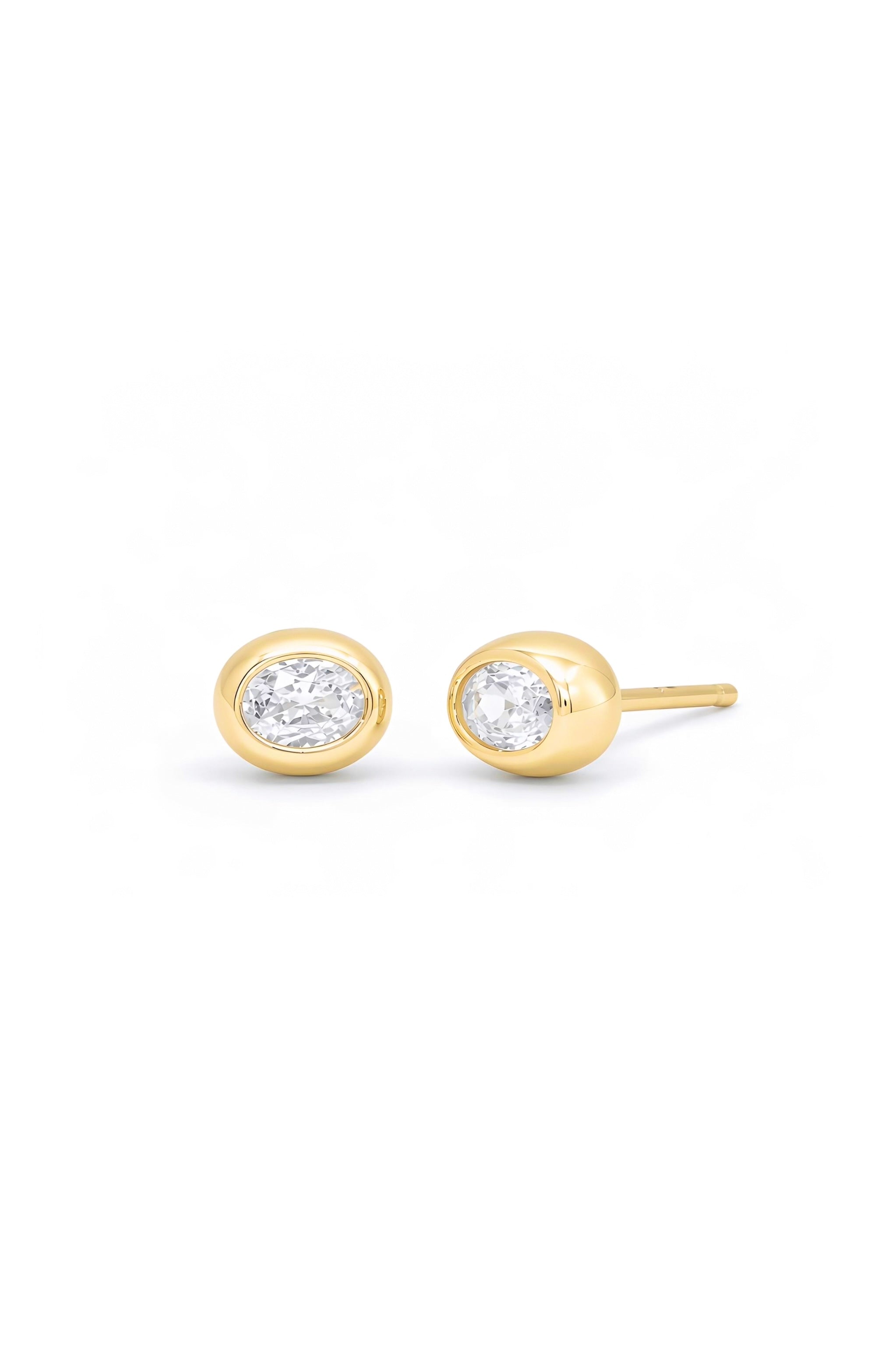 Rosie Studs in Gold