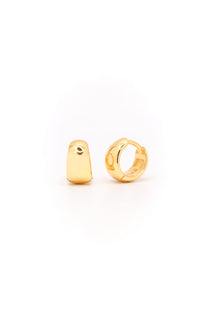 Halo Hoop Huggies in Gold