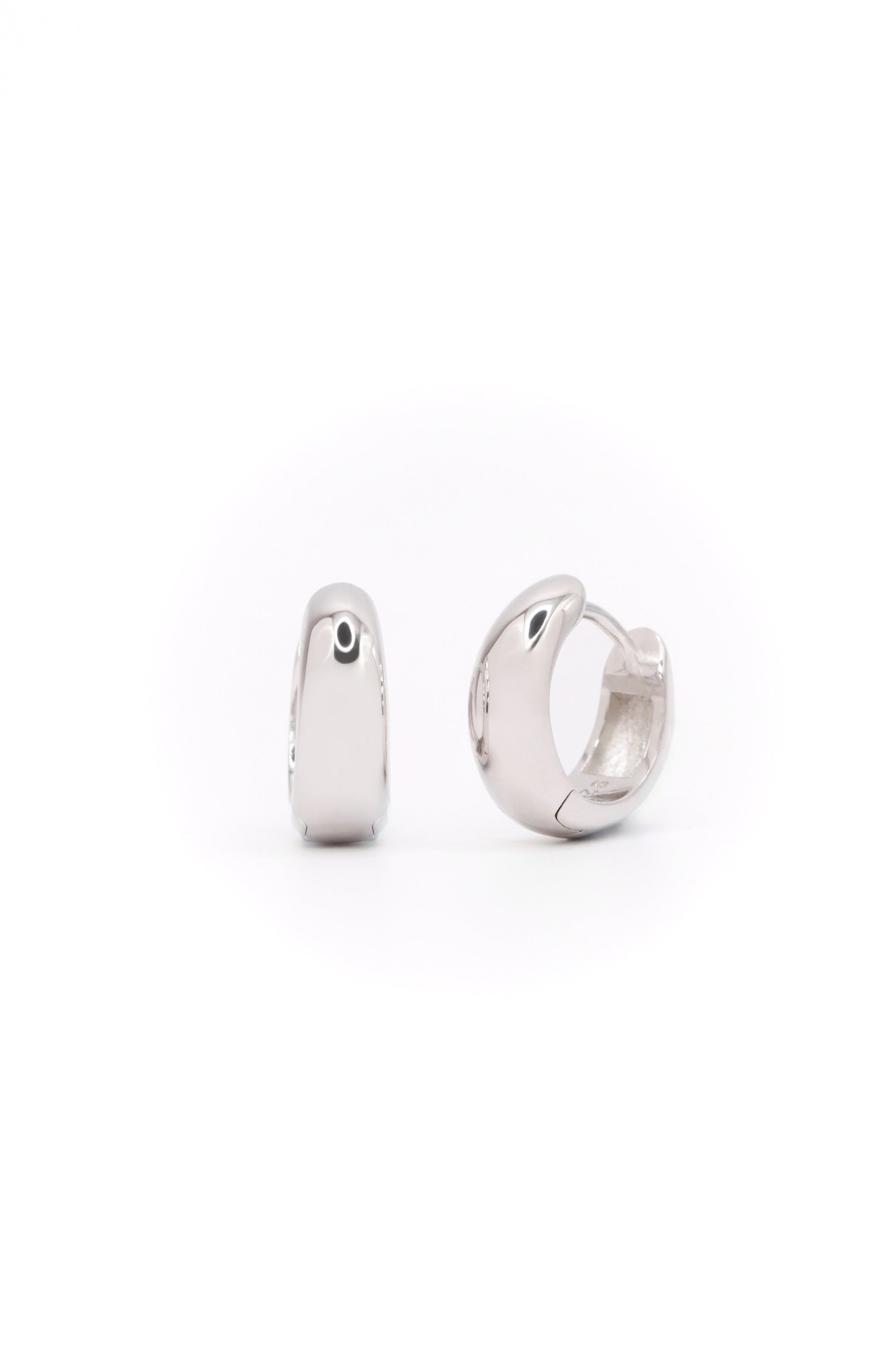Halo Hoops Medium in Silver