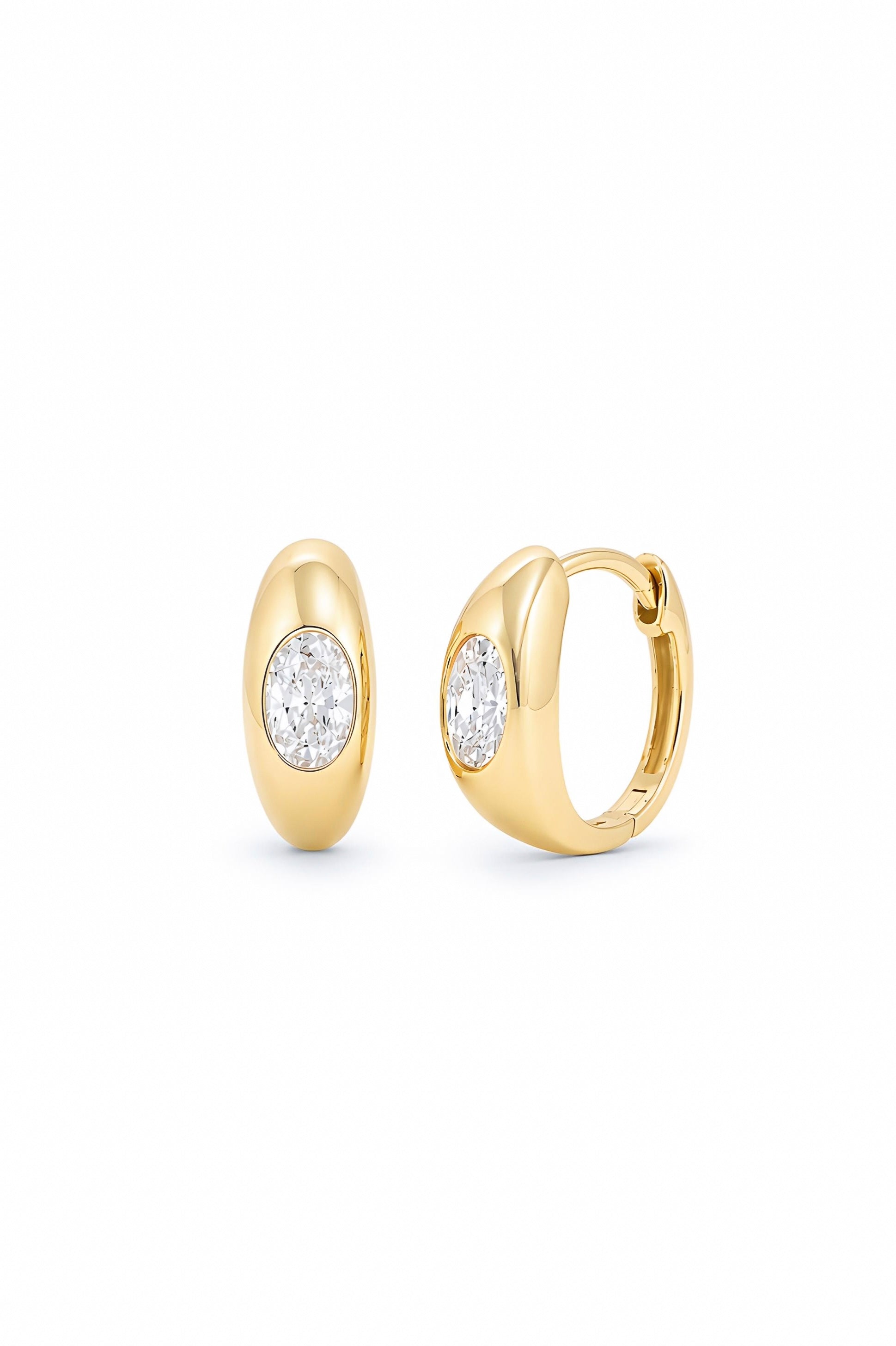 Rosalie Hoops in Gold