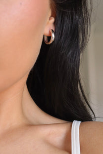 Halo Hoops Large in Silver