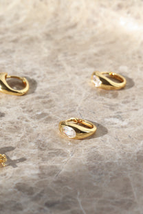 Rosalie Hoops in Gold
