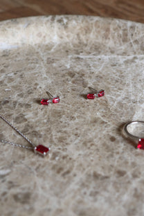 Dorothea Earrings in Silver