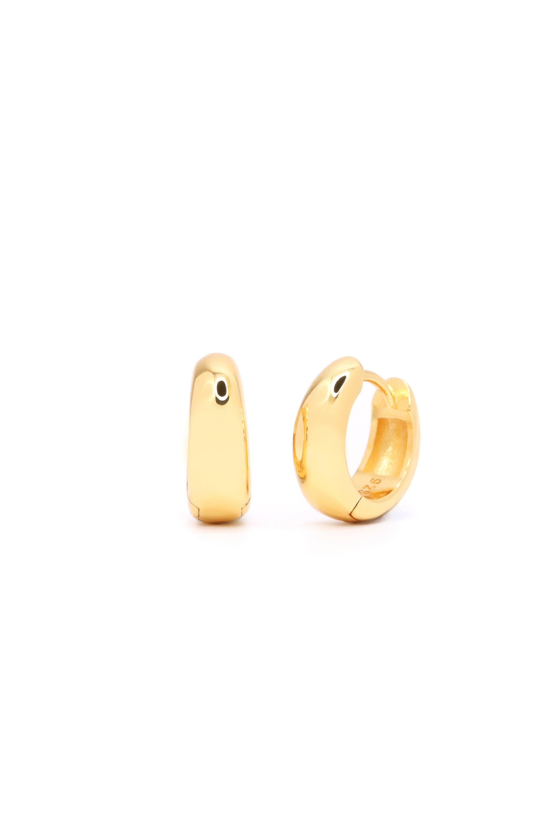 Halo Hoops Medium in Gold