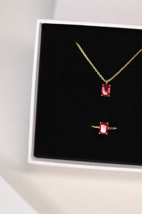 Dorothea Duo — Necklace &amp; Ring in Gold