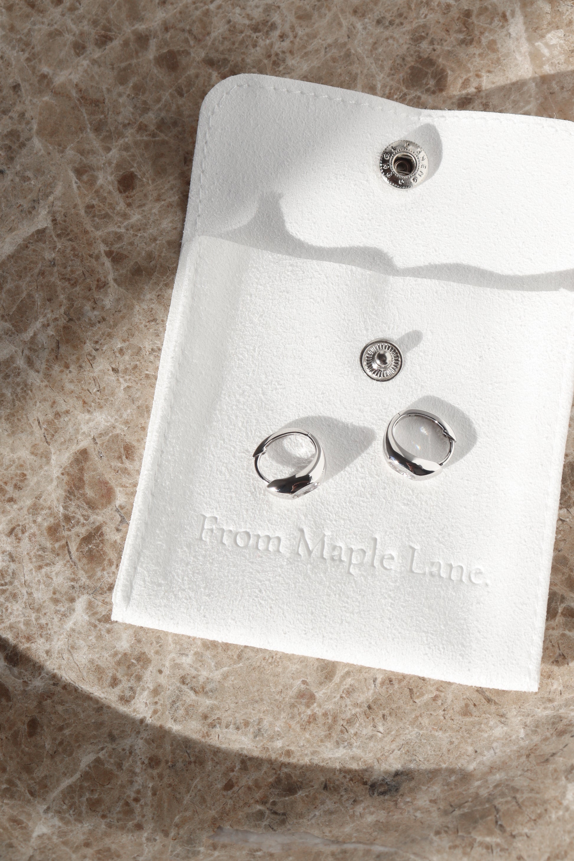 Rosalie Hoops in Silver