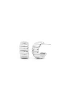 Evelina Hoops in Silver